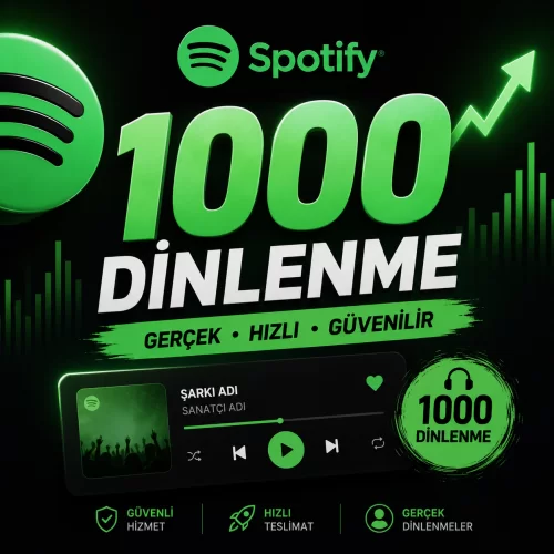 Spotify 1000 Global Premium Dinlenme - Hızlı Teslimat